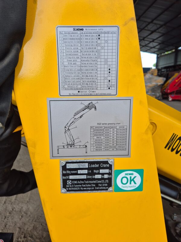 New XCMG SQZ95 4 Ton Knuckle Boom Crane for Sale in Klang, RM89000 | Eco R Truck Malaysia - Image 4