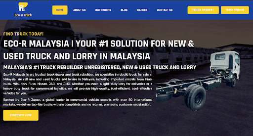 Eco R truck Malaysia Homepage Website 75