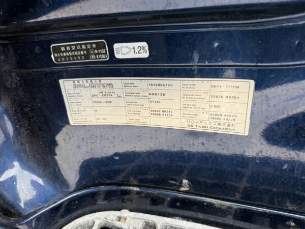 Unregistered Nissan UD CG5 Auto High Roof - Image 8