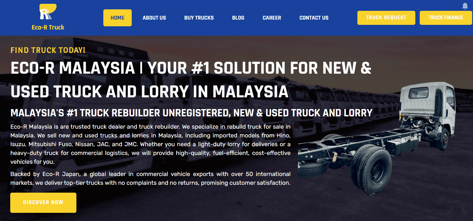 Upgrade Your Business with Eco R Truck – Malaysia’s Leading Commercial Vehicle Dealer for Truck and Lorry